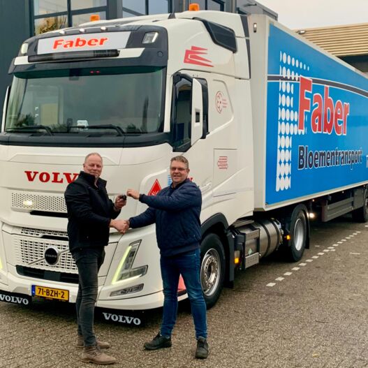 Aflevering Faber Bloementransport 