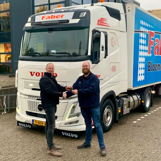 Aflevering Faber Bloementransport 